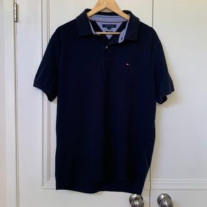 Tommy Hilfiger Men’s Slim Fit Navy Polo Shirt. Size XL